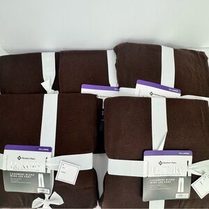 Member's Mark Brown Cashmere Blend Wide Leg Pants Lot Bundle 5 Pairs NWT XXL